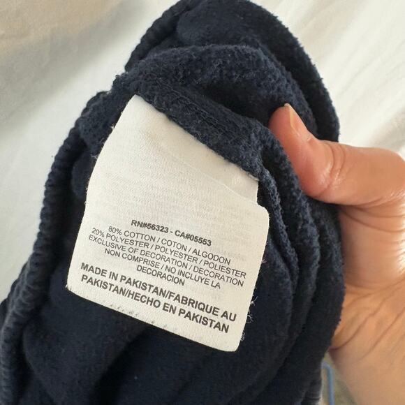 Nike Navy Blue Y2K Loose Fit Sweatpants Pockets Large - Picture 8 of 9